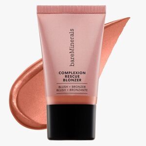 🌻 BAREMINERALS KISS OF ROSE COMPLEXION RESCUE BLONZER LIQUID BLUSH + BRONZER NEW